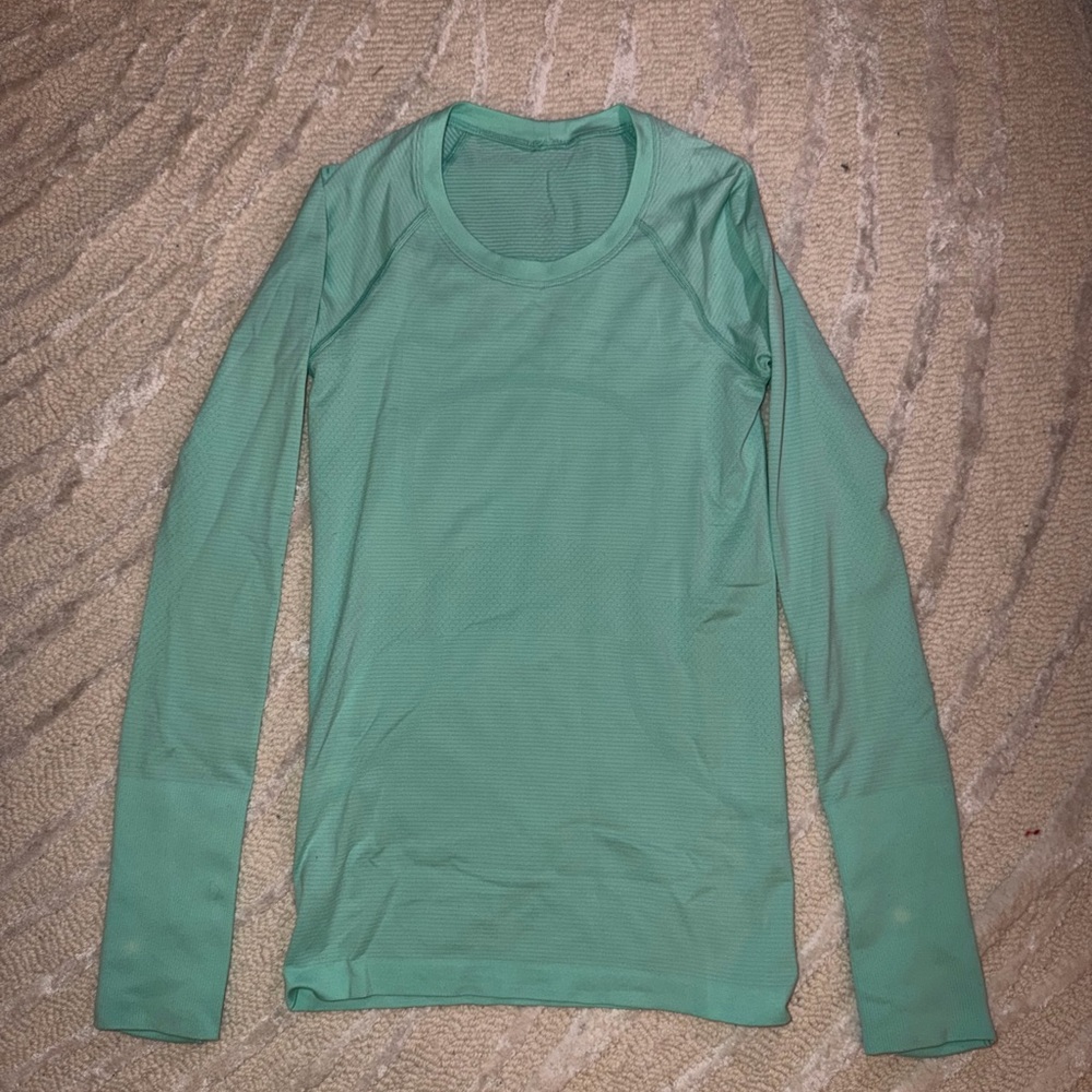 lululemon athletica Long Sleeve Top - Mint Green